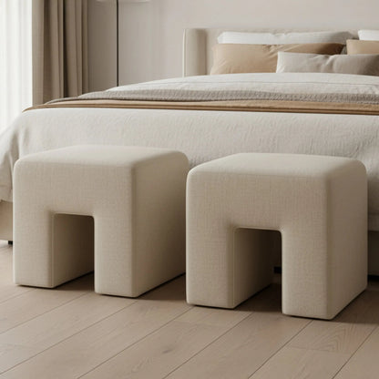 Aidy Stool by Moe's Home Collection. Made from 98% polyester, 2% lnen, foam, fiber seat, plywood frame in a modern style.