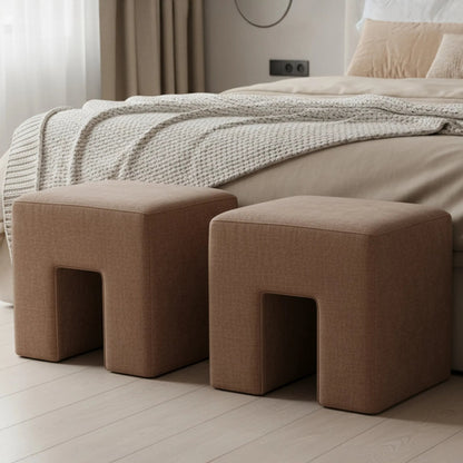 Aidy Stool by Moe's Home Collection. Made from 98% polyester, 2% lnen, foam, fiber seat, plywood frame in a modern style.