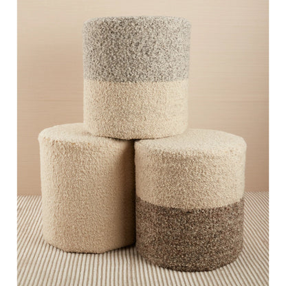 Folke FOL01 Pouf by Jaipur Living. Made from 100% wool in a modern style.