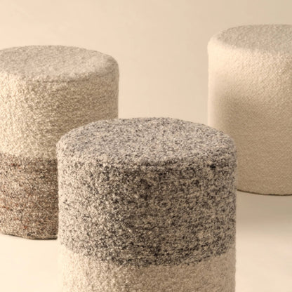Folke FOL01 Pouf by Jaipur Living. Made from 100% wool in a modern style.