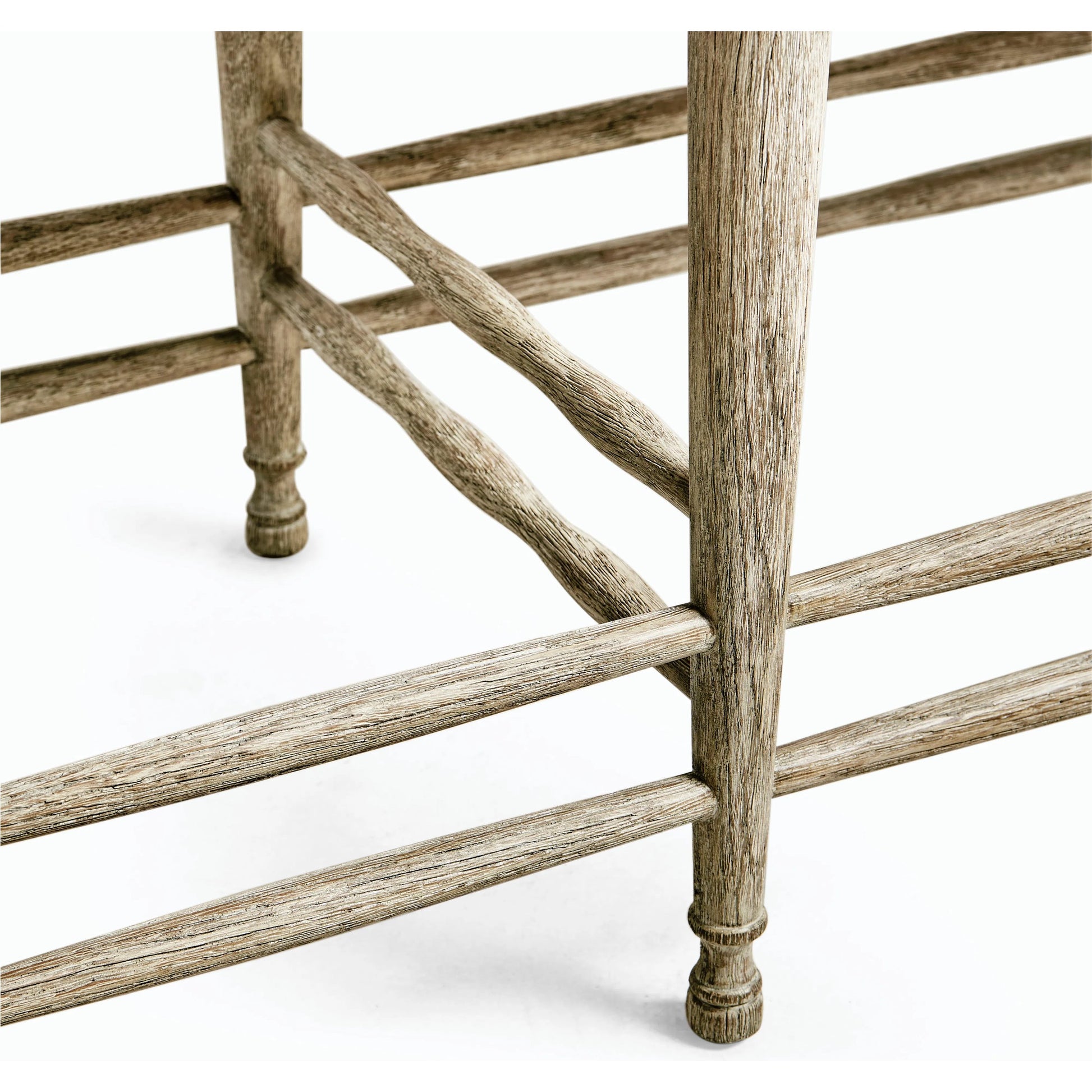 William Yeoward Bodiam Grey Oak Bench by Jonathan Charles in greyed oak. Made from oak in a cottage & farmhouse style.