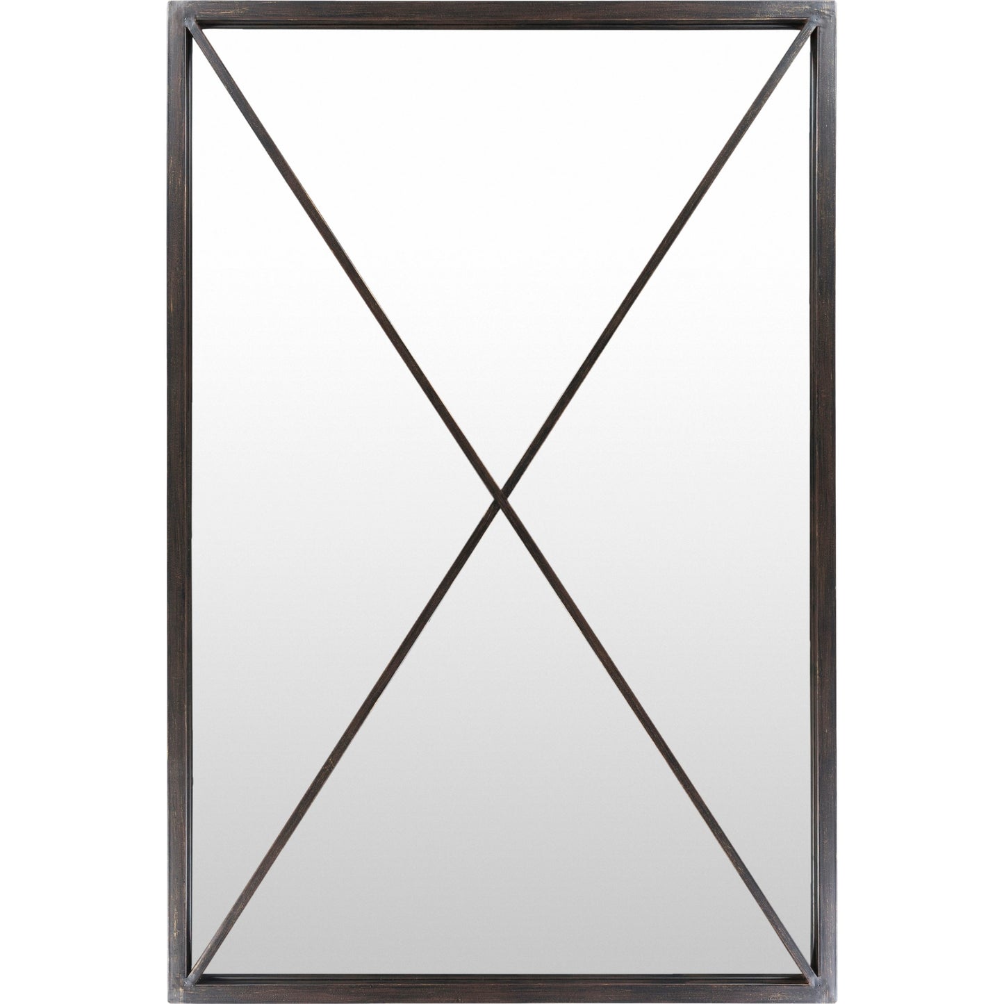 007 SI-2130947 | Primary Silo | Forge Mirror by Livabliss in frame: black and hand painted. Made from frame: metal in a modern style.