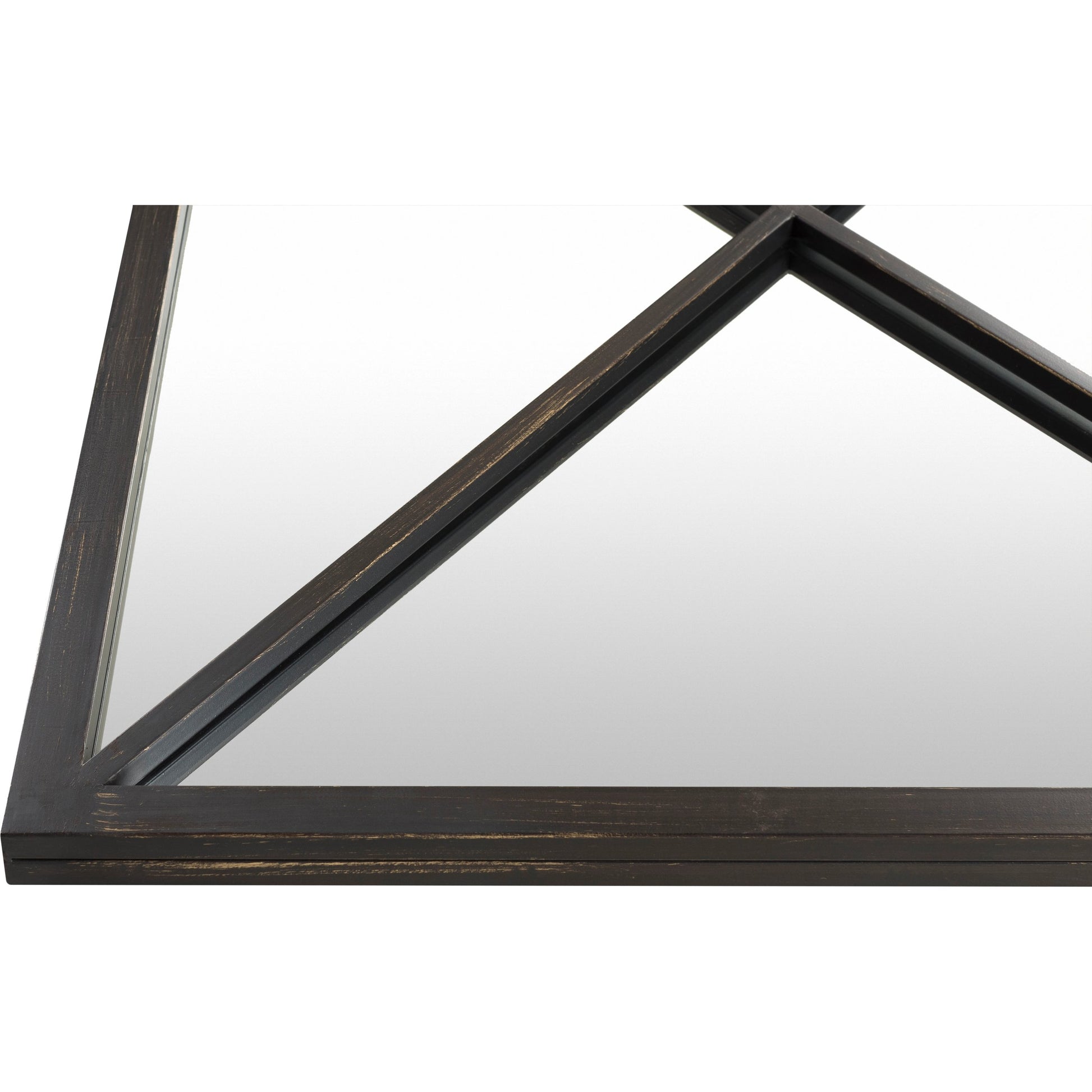 Forge Mirror by Livabliss in frame: black and hand painted. Made from frame: metal in a modern style.