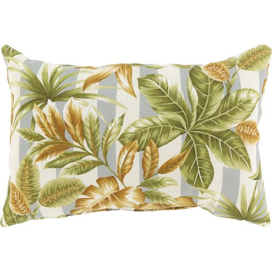 Fountain Pillow - 25227 by Surya in khaki, medium gray, olive. Made from front: 100% polyester, back: 100% polyester, fill: 100% polyester, polyfill in a coastal style.