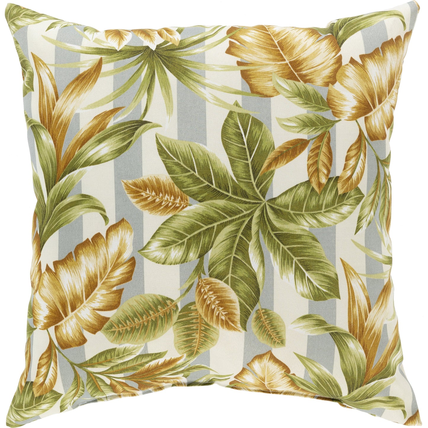 001 SR-823965 | Primary Silo | Fountain Indoor/Outdoor Pillow by Surya in khaki, medium gray, olive. Made from front: 100% polyester, back: 100% polyester, fill: 100% polyester, polyfill in a coastal style.