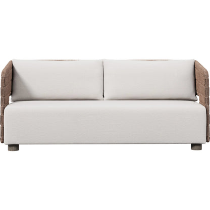 Maldives Outdoor Sofa by Bernhardt in hazelnut. Made from unique in a transitional style.