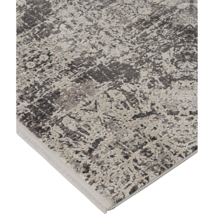Cadiz Rug - 3989F by Feizy in gray, ivory, taupe. Made from viscose, acrylic in a unique style.