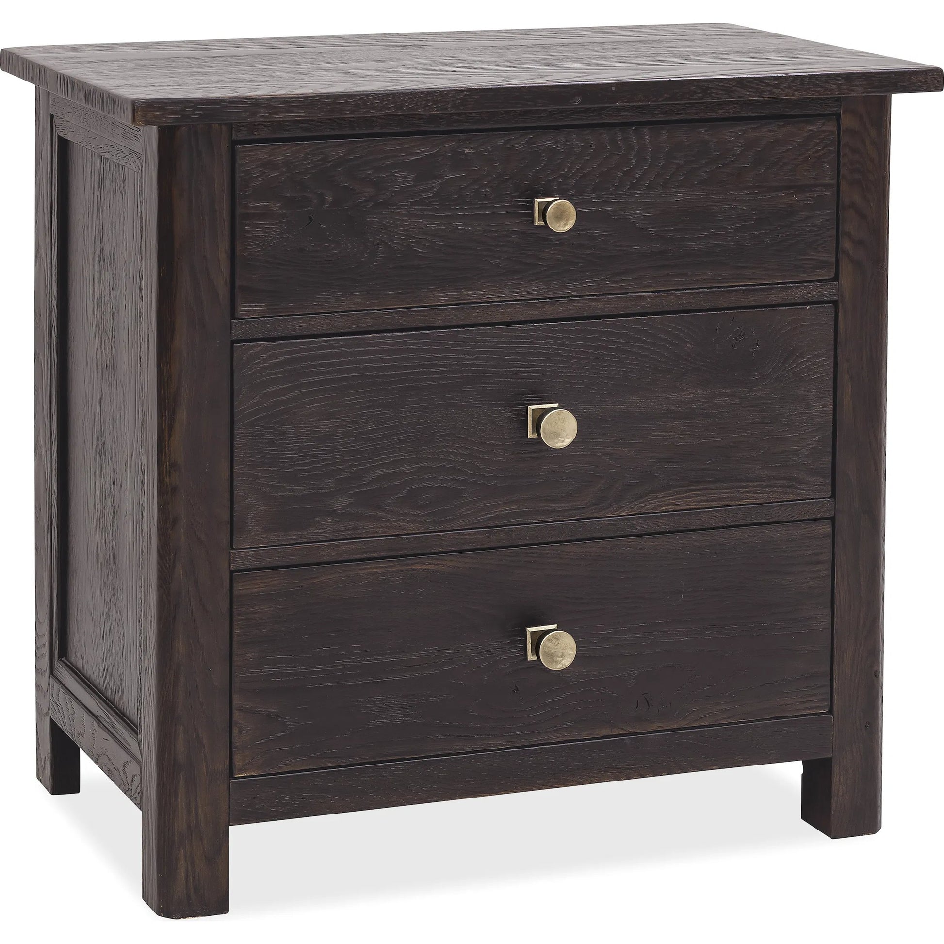 Driftwood Three-Drawer Nightstand by Hooker Furniture. Made from unique in a transitional style.