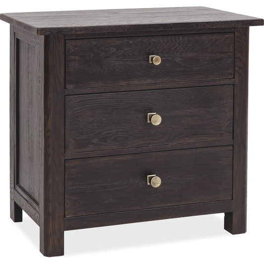 Driftwood Three-Drawer Nightstand by Hooker Furniture. Made from unique in a transitional style.