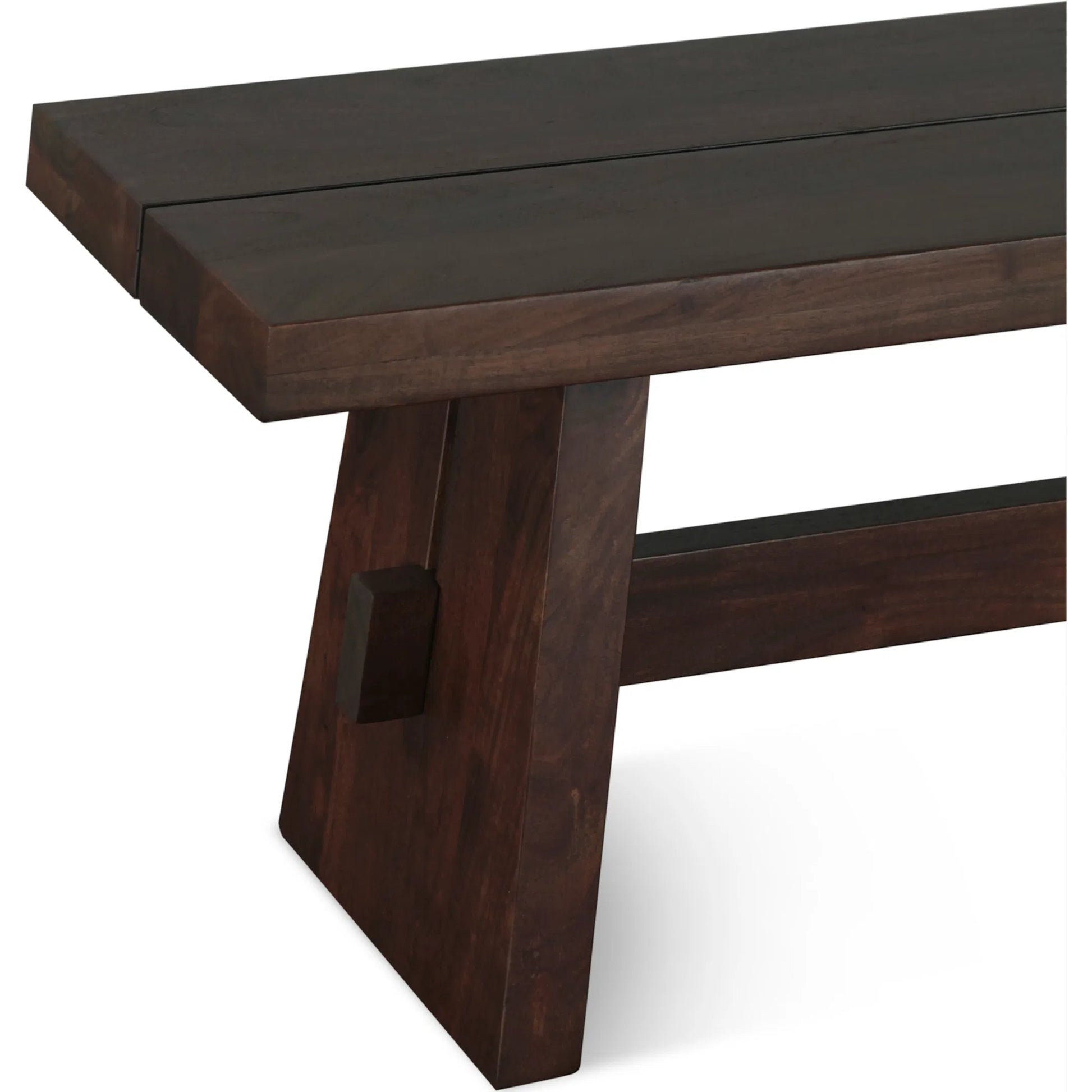 Acadia Dining Bench by World Interiors. Made from acacia wood in a traditional style.