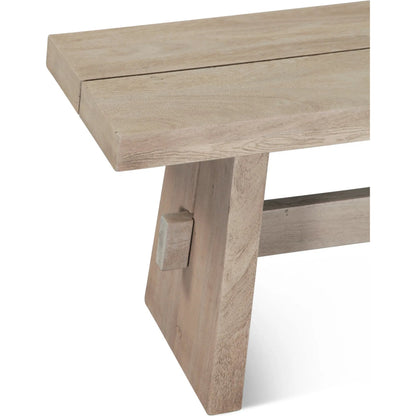 Acadia Dining Bench by World Interiors. Made from acacia wood in a traditional style.