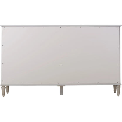 Zest 6 Drawer Dresser by Zest in brown and greige. Made from rubberwood, oak veneer in a modern style.