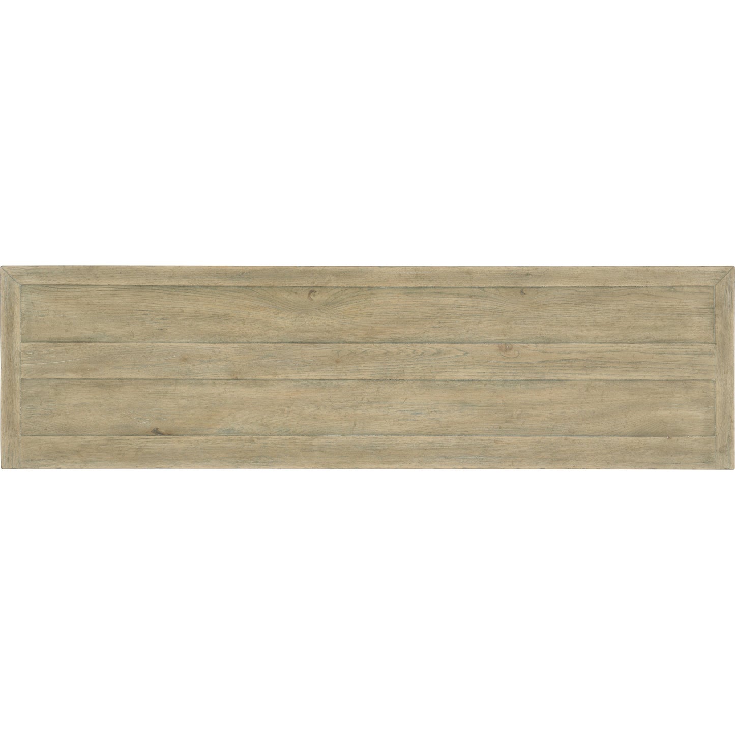 003 SI-1749865 | Additional Silo | Surfrider Media Console by Hooker Furniture in driftwood. Made from pecan veneers, rattan, solid-wood edge top in a coastal style.