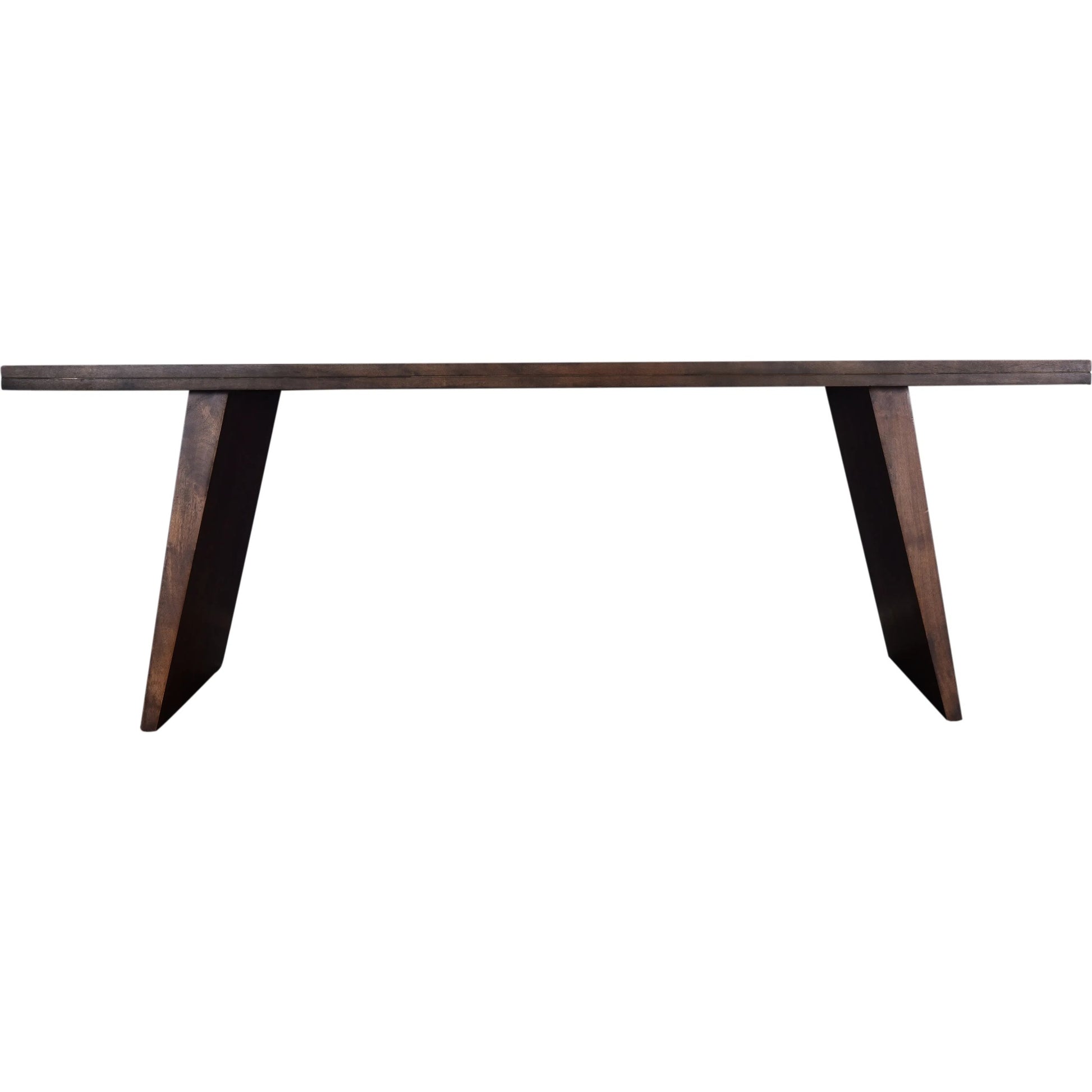 Lisbon Dining Table 84" by World Interiors in royal brown. Made from mango wood in a modern style.