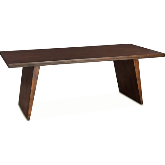 Lisbon Dining Table 84" by World Interiors in royal brown. Made from mango wood in a modern style.