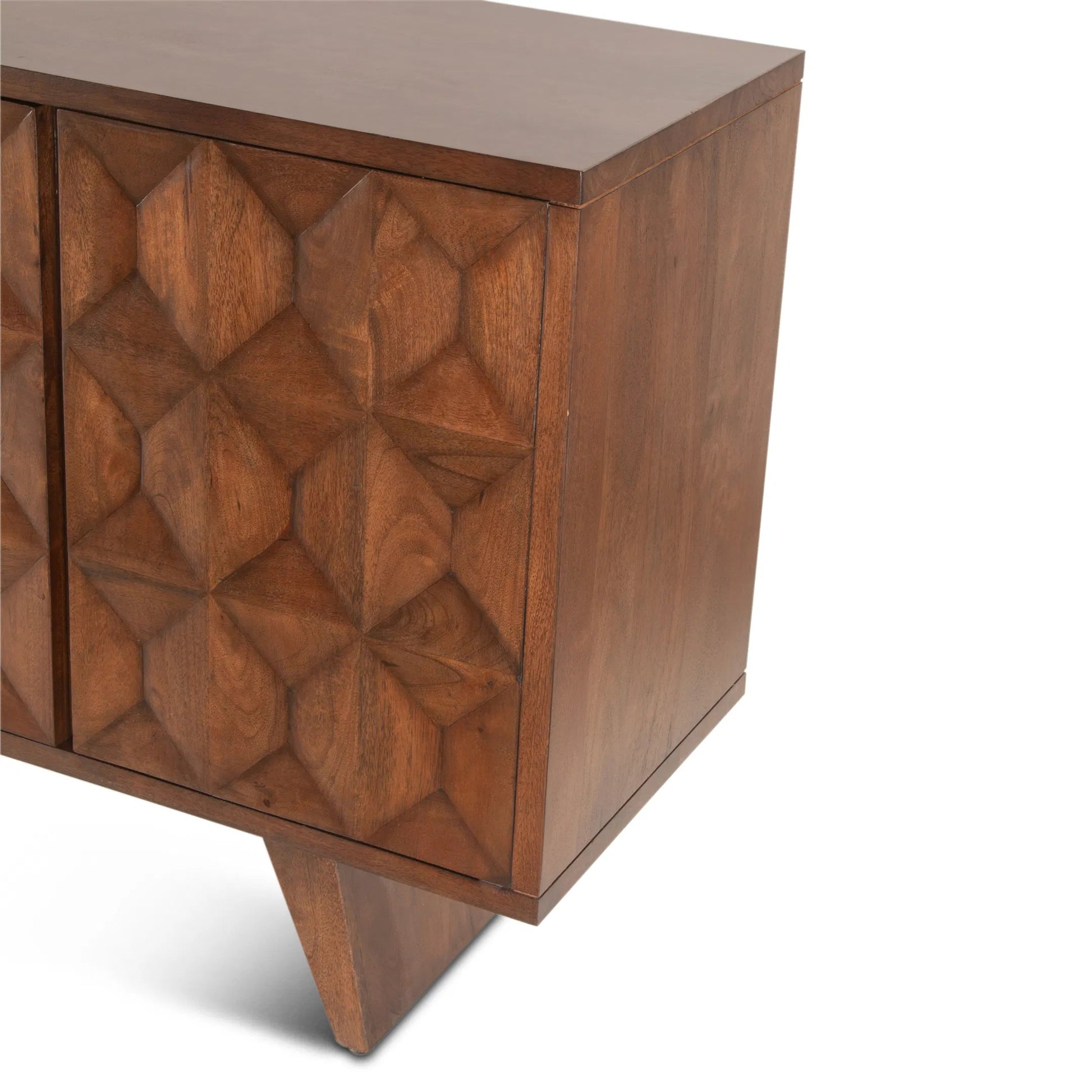 Palm Desert Sideboard by World Interiors in matte brown. Made from mango wood in a modern style.