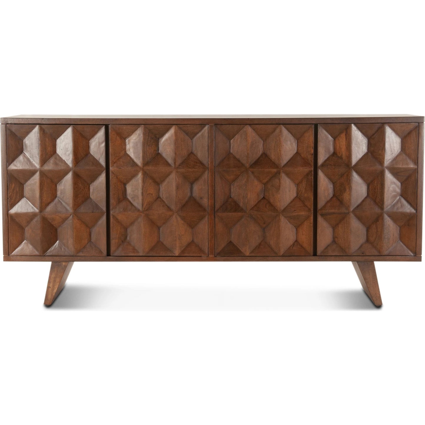 004 SI-2065574 | Additional Silo | Palm Desert Sideboard by World Interiors in matte brown. Made from mango wood in a modern style.