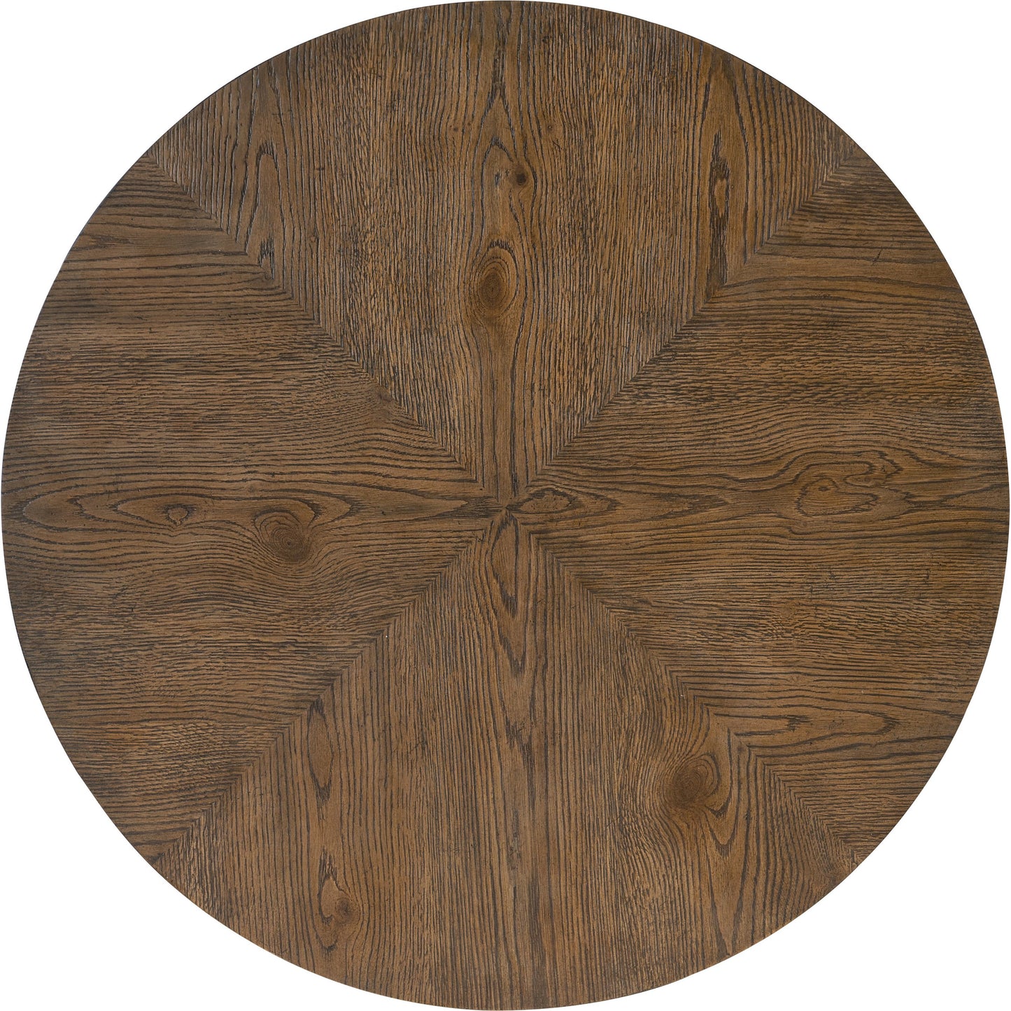 002 SI-1959574 | Additional Silo | Chapman Round Side Table by Hooker Furniture in sorrel. Made from white oak veneers, metal ferrules in a transitional style.
