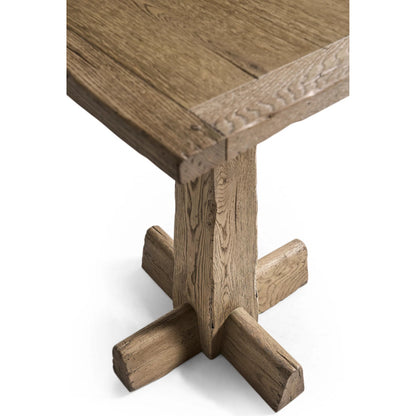 Echo Canyon Square Bar Table by Jonathan Charles in faded oak. Made from main oak in a unique style.