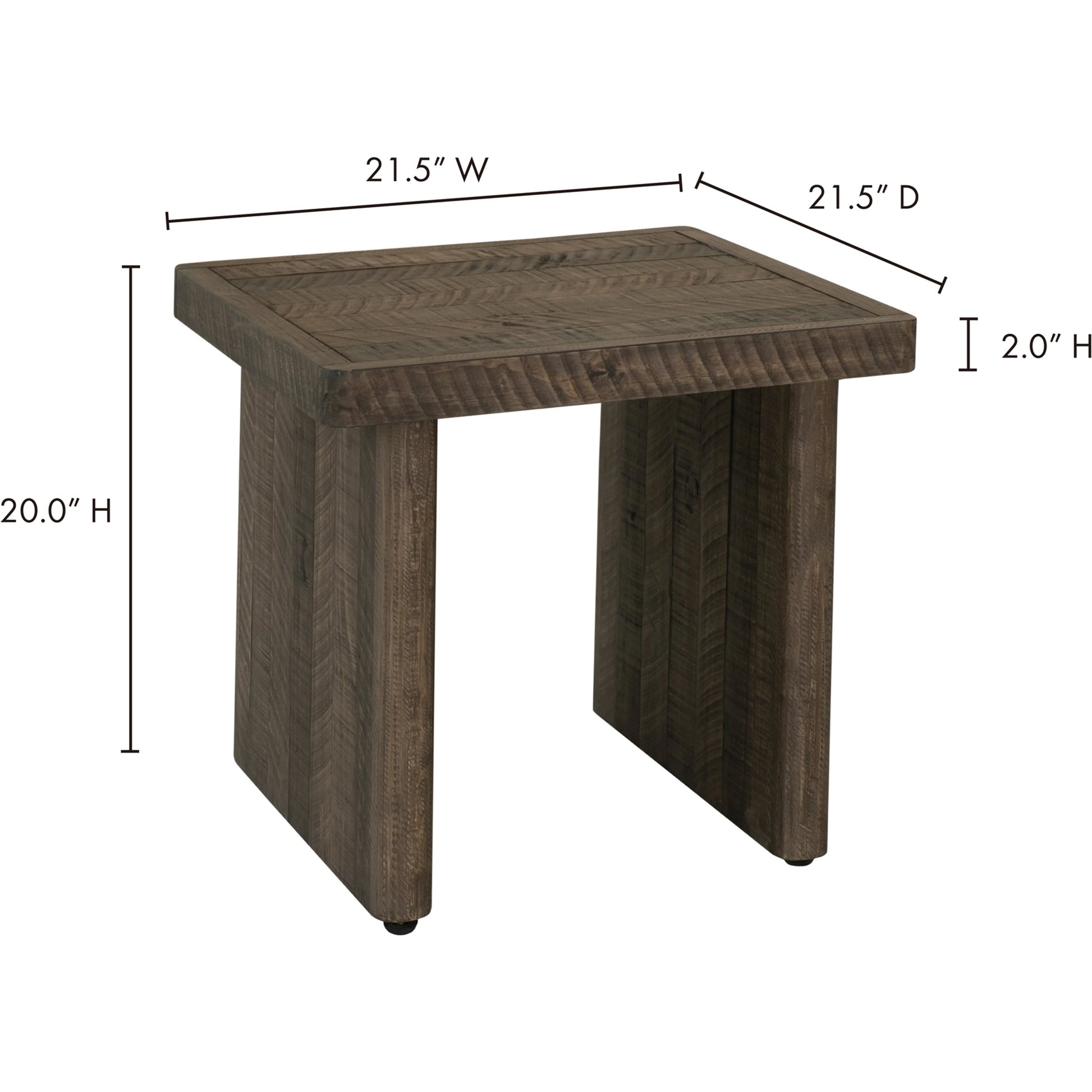 Monterey End Table by Moe's Home Collection in natural. Made from solid pine in a eclectic & global style.