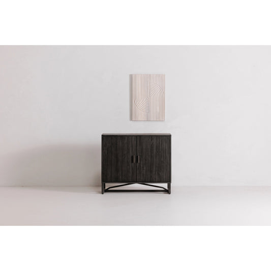 Sierra 2 Door Cabinet by Moe's Home Collection. Made from new pine frame with reclaimed pine face boards, stainless steel base in a modern style.