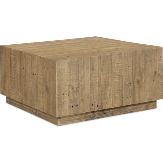 Jasper Coffee Table by Moe's Home Collection in brown. Made from reclaimed pine in a unique style.