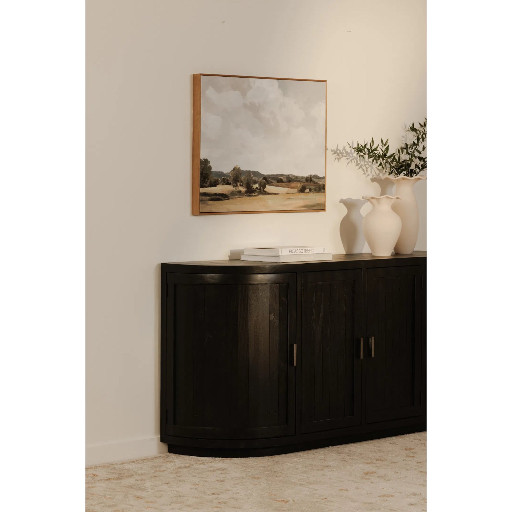 Nicola Sideboard by Moe's Home Collection. Made from reclaimed pine, plywood in a modern style.