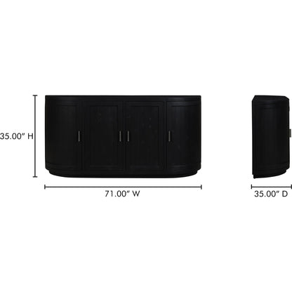 Nicola Sideboard by Moe's Home Collection. Made from reclaimed pine, plywood in a modern style.