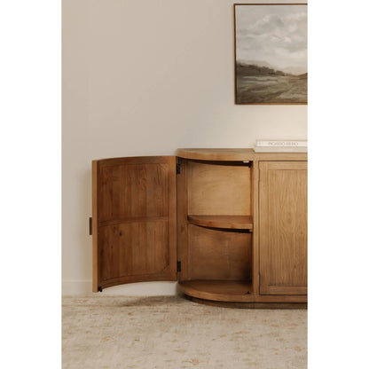 Nicola Sideboard by Moe's Home Collection. Made from reclaimed pine, plywood in a modern style.