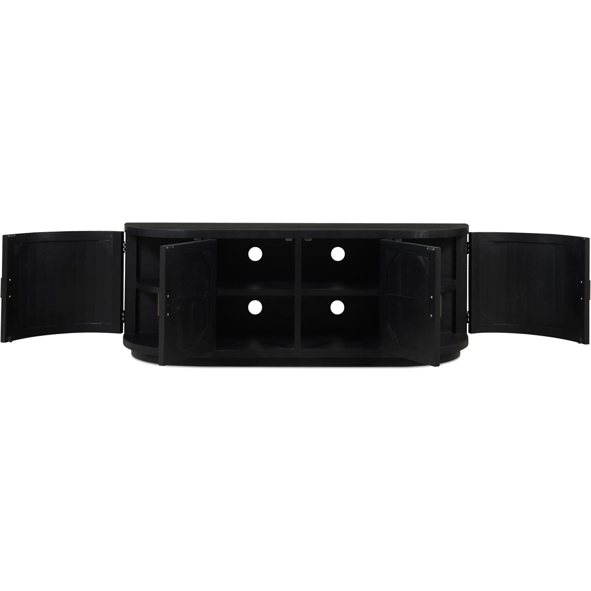 Nicola Media Cabinet by Moe's Home Collection. Made from reclaimed pine, plywood in a modern style.