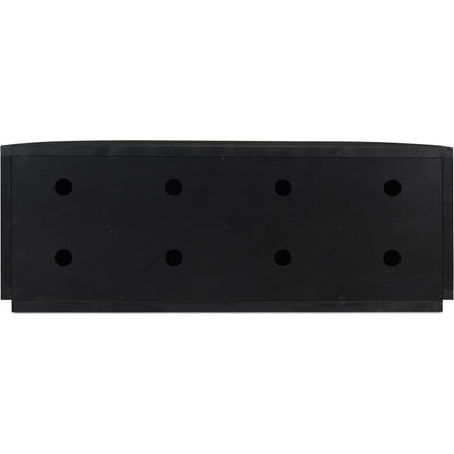 Nicola Media Cabinet by Moe's Home Collection. Made from reclaimed pine, plywood in a modern style.