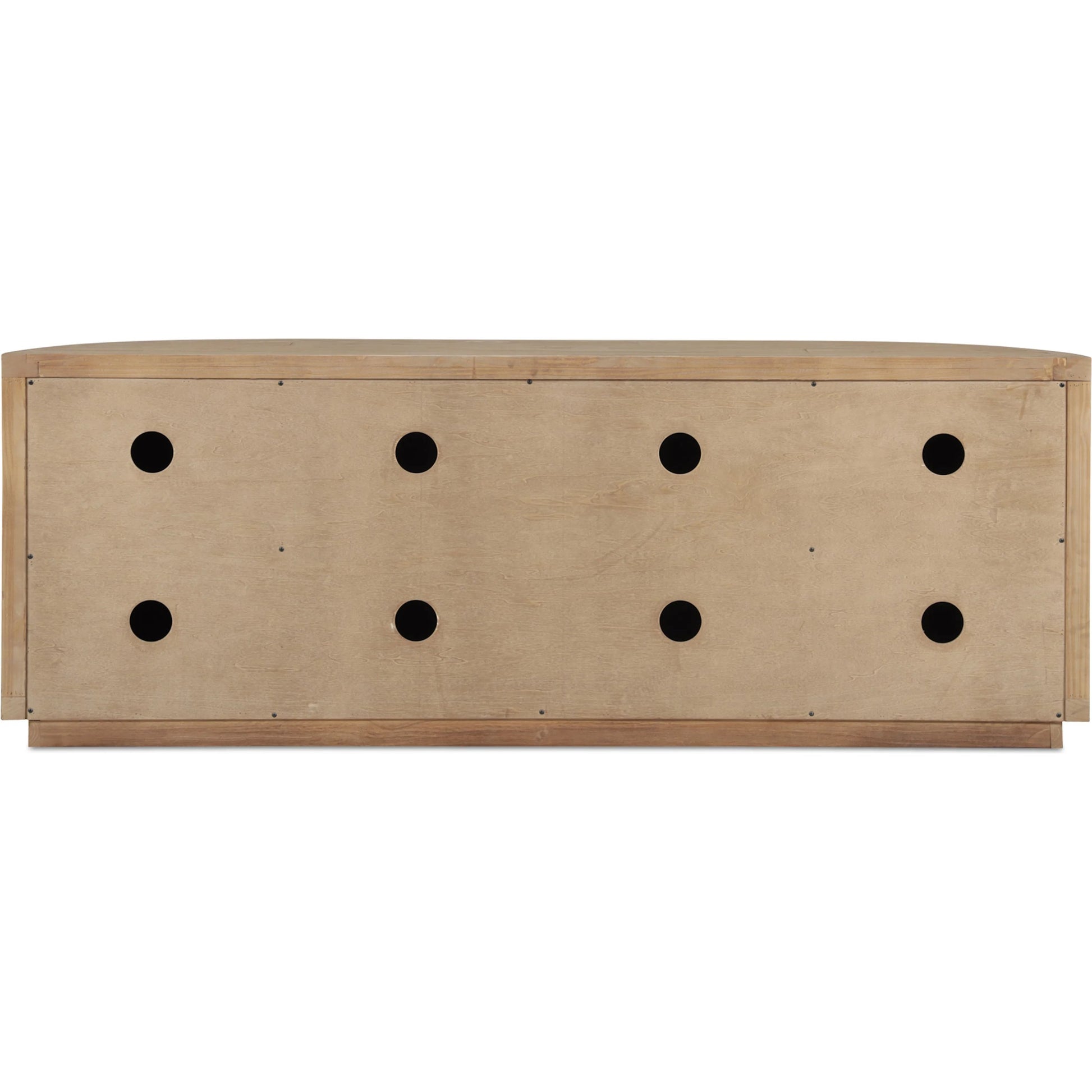 Nicola Media Cabinet by Moe's Home Collection. Made from reclaimed pine, plywood in a modern style.