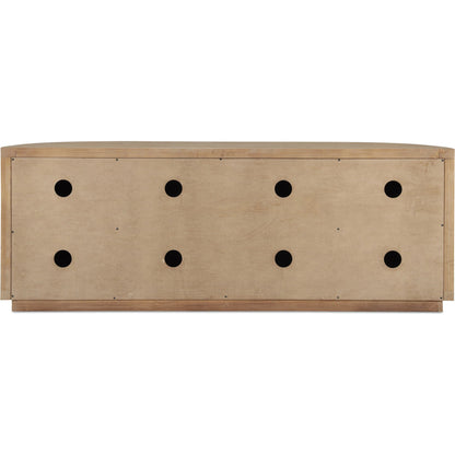 Nicola Media Cabinet by Moe's Home Collection. Made from reclaimed pine, plywood in a modern style.