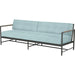 Pietra Outdoor Sofa by Sunset West in graphite. Made from olefin rope in a modern style.