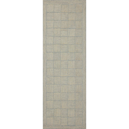 Francis FRA-03 Rug by Chris Loves Julia x Loloi in silver, sky. Made from 100% wool in a unique style.