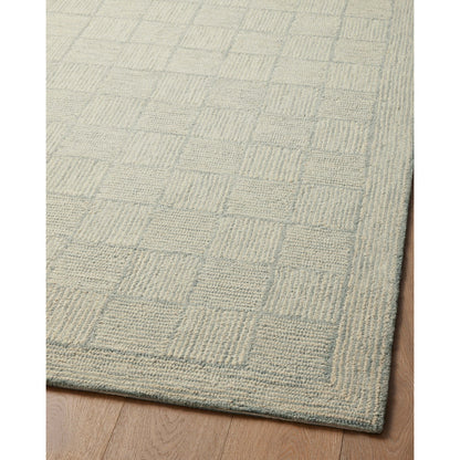 Francis FRA-03 Rug by Chris Loves Julia x Loloi in silver, sky. Made from 100% wool in a unique style.
