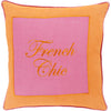 Tangerine, Hot Pink / Down Feather / 18" x 18"