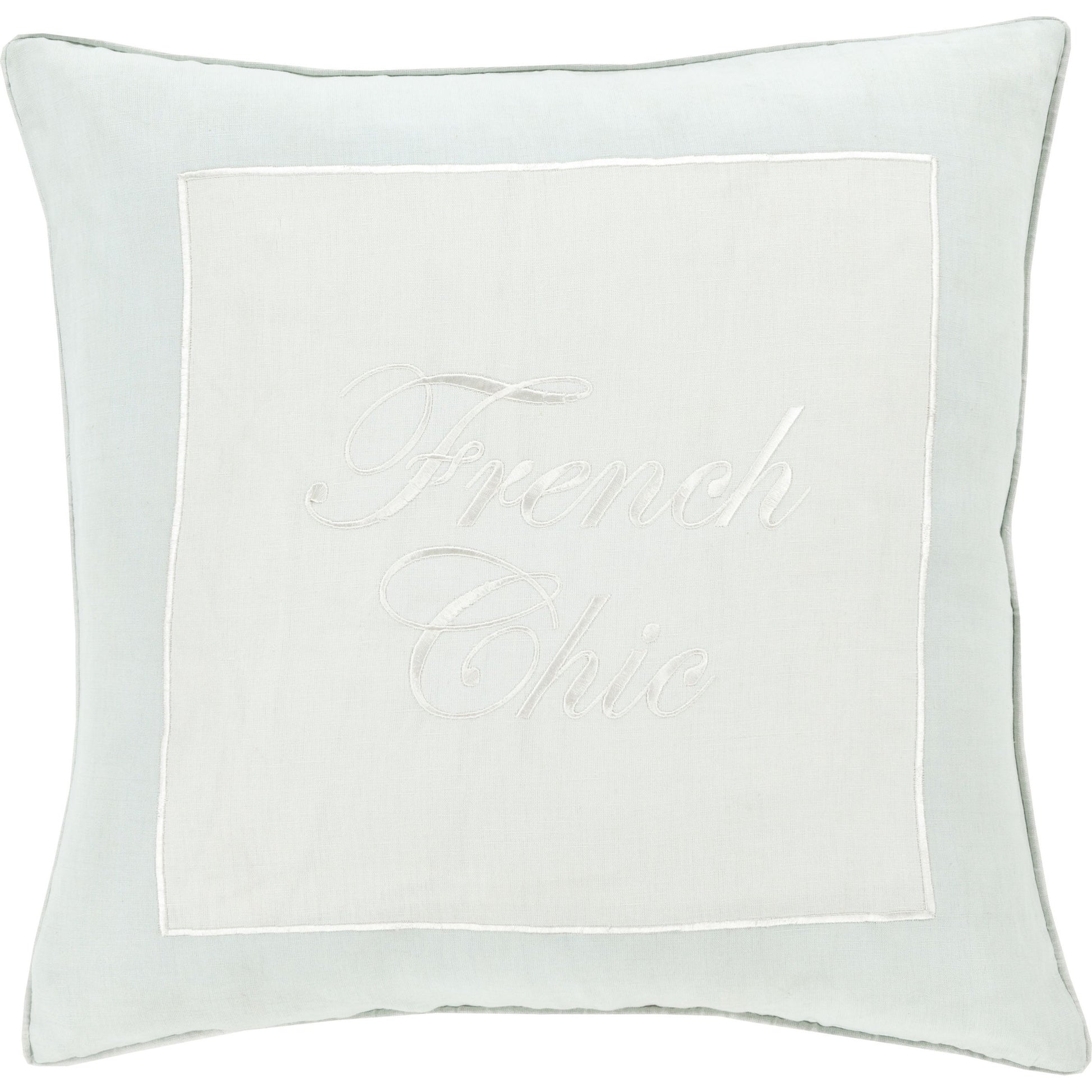 French Chic Pillow - 13447 by Surya. Made from 100% linen in a modern style.