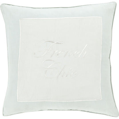 French Chic Pillow - 13447 by Surya. Made from 100% linen in a modern style.