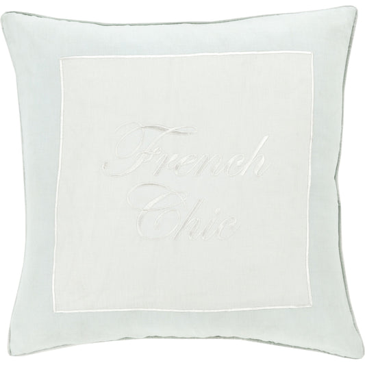 French Chic Pillow - 13447 by Surya. Made from 100% linen in a modern style.