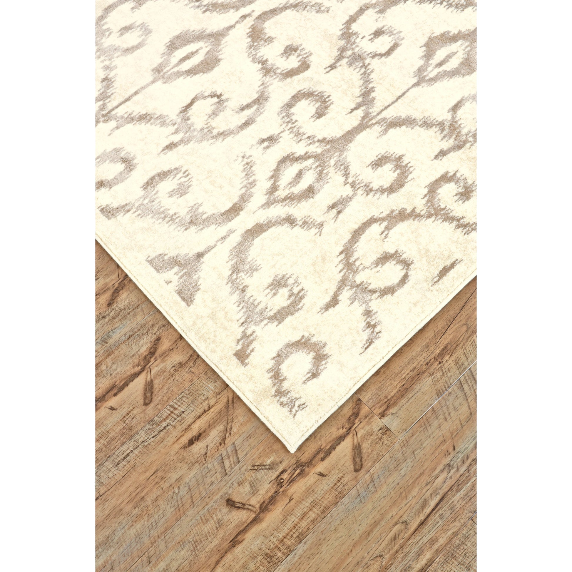 Azeri Transitional Damask Rug - 3842F by Feizy in gray, taupe, ivory. Made from wool, viscose in a unique style.