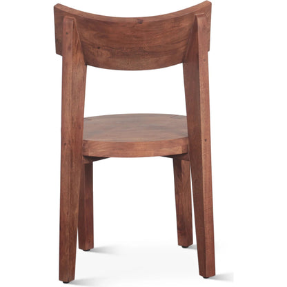 Yarrow Wood Dining Chair by World Interiors in brown, black and light seqouia. Made from acacia wood, iron in a unique style.