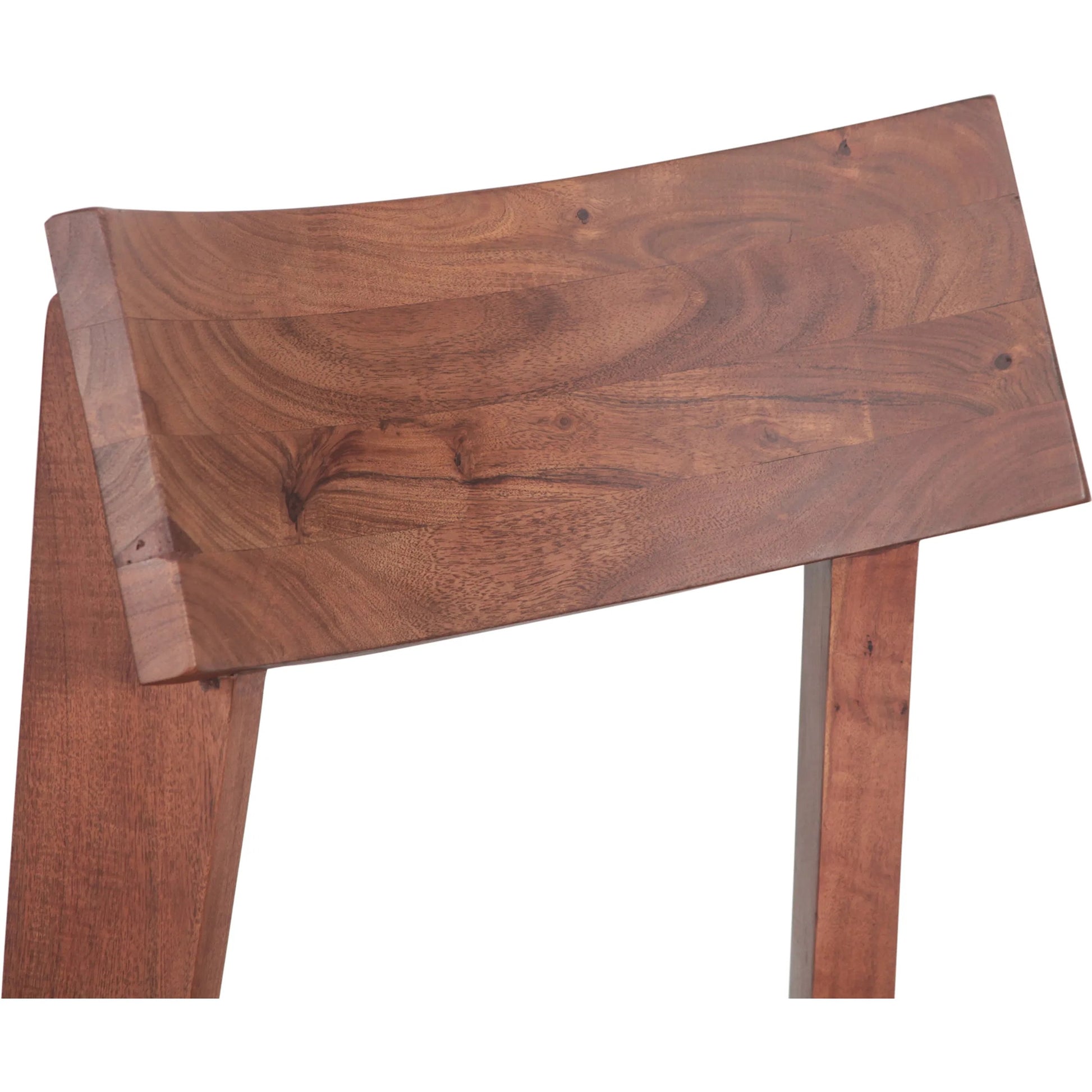 Yarrow Wood Dining Chair by World Interiors in brown, black and light seqouia. Made from acacia wood, iron in a unique style.