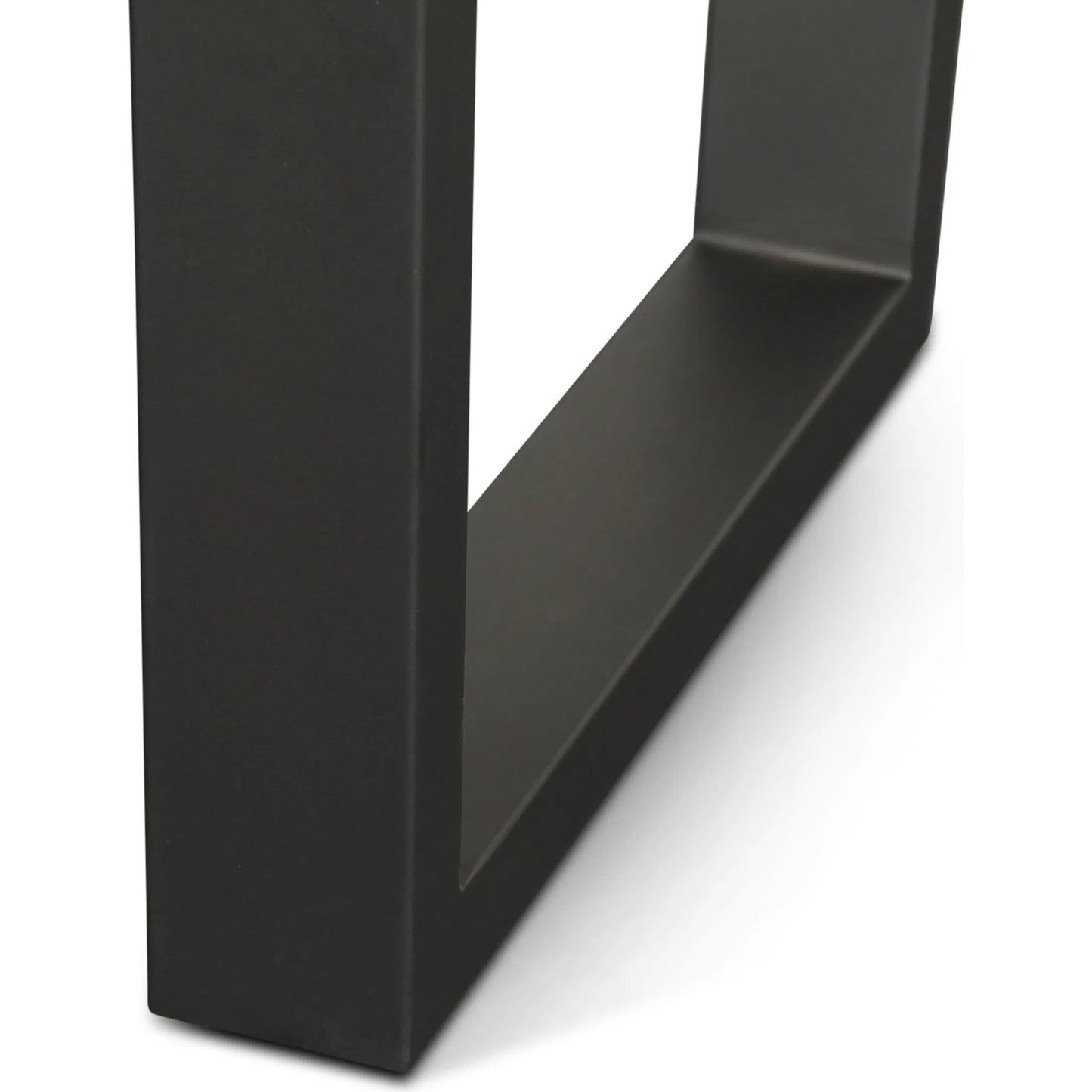 005 SI-2445317 | Closeup | Yarrow Dining Table by World Interiors in brown, black and light seqouia. Made from acacia wood, iron in a unique style.