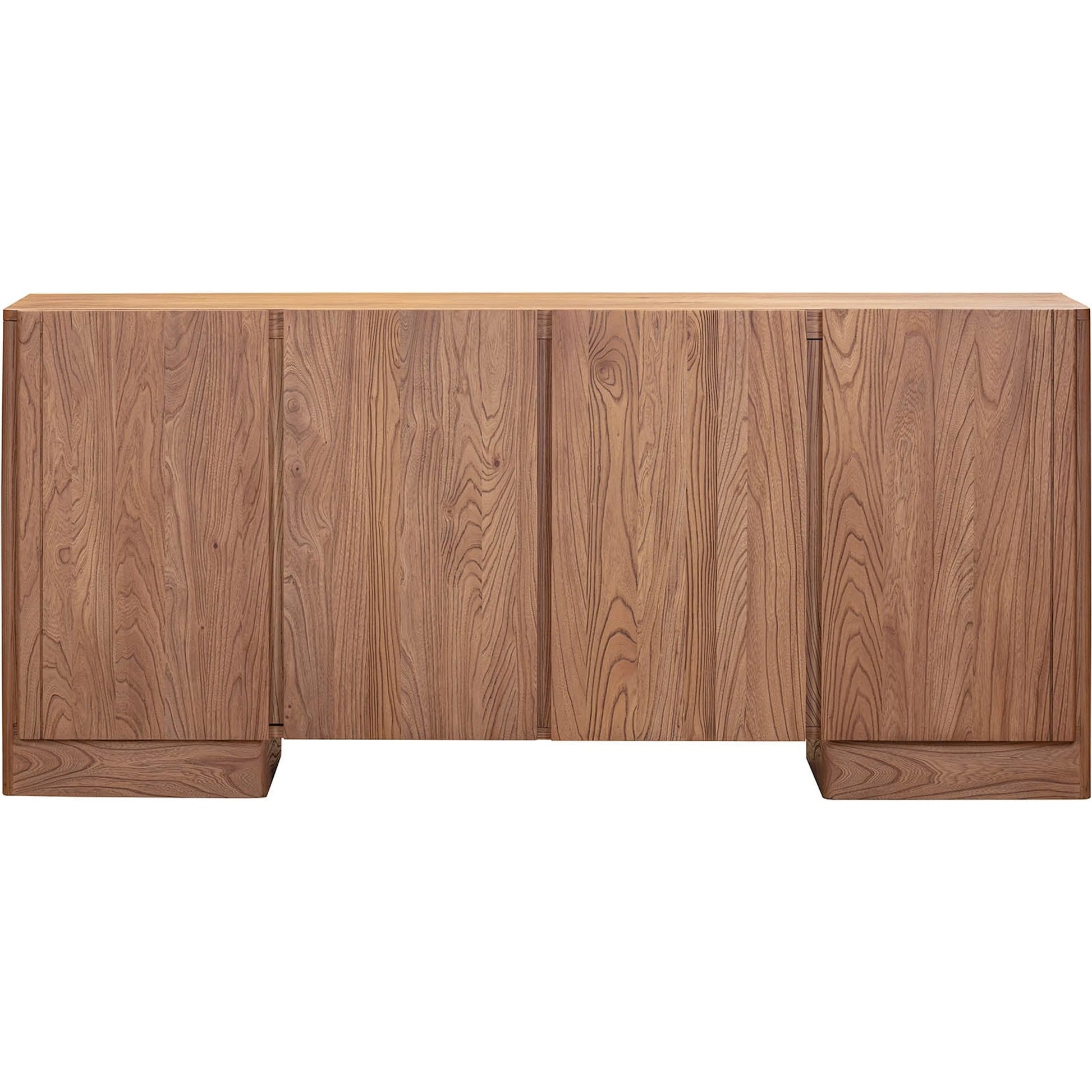 Freedom 4 Door Sideboard by LH Imports in sandblast caramel. Made from rustic elm, mdf in a unique style.