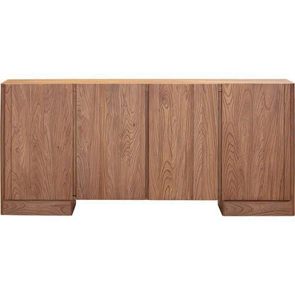 Freedom 4 Door Sideboard by LH Imports in sandblast caramel. Made from rustic elm, mdf in a unique style.