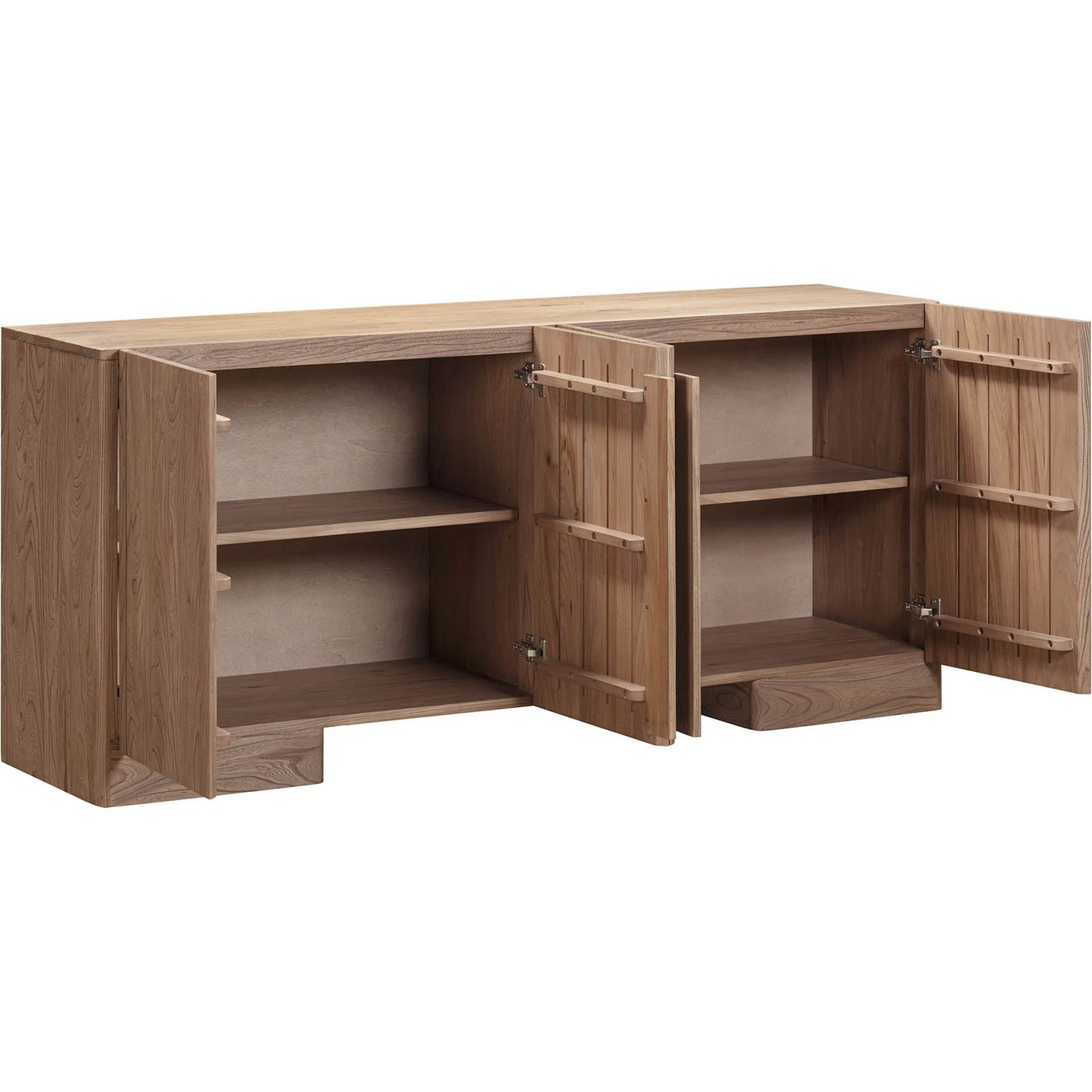 004 SI-2527514 | Additional Silo | Freedom 4 Door Sideboard by LH Imports in sandblast caramel. Made from rustic elm, mdf in a unique style.
