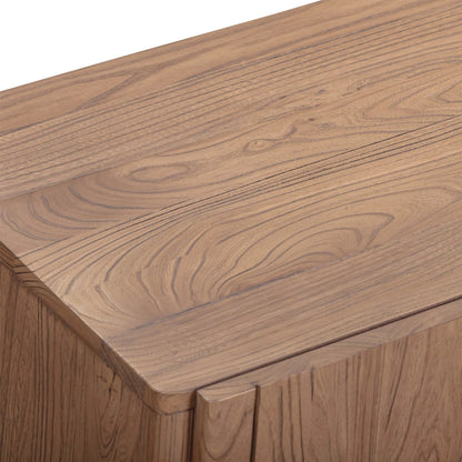 Freedom 4 Door Sideboard by LH Imports in sandblast caramel. Made from rustic elm, mdf in a unique style.
