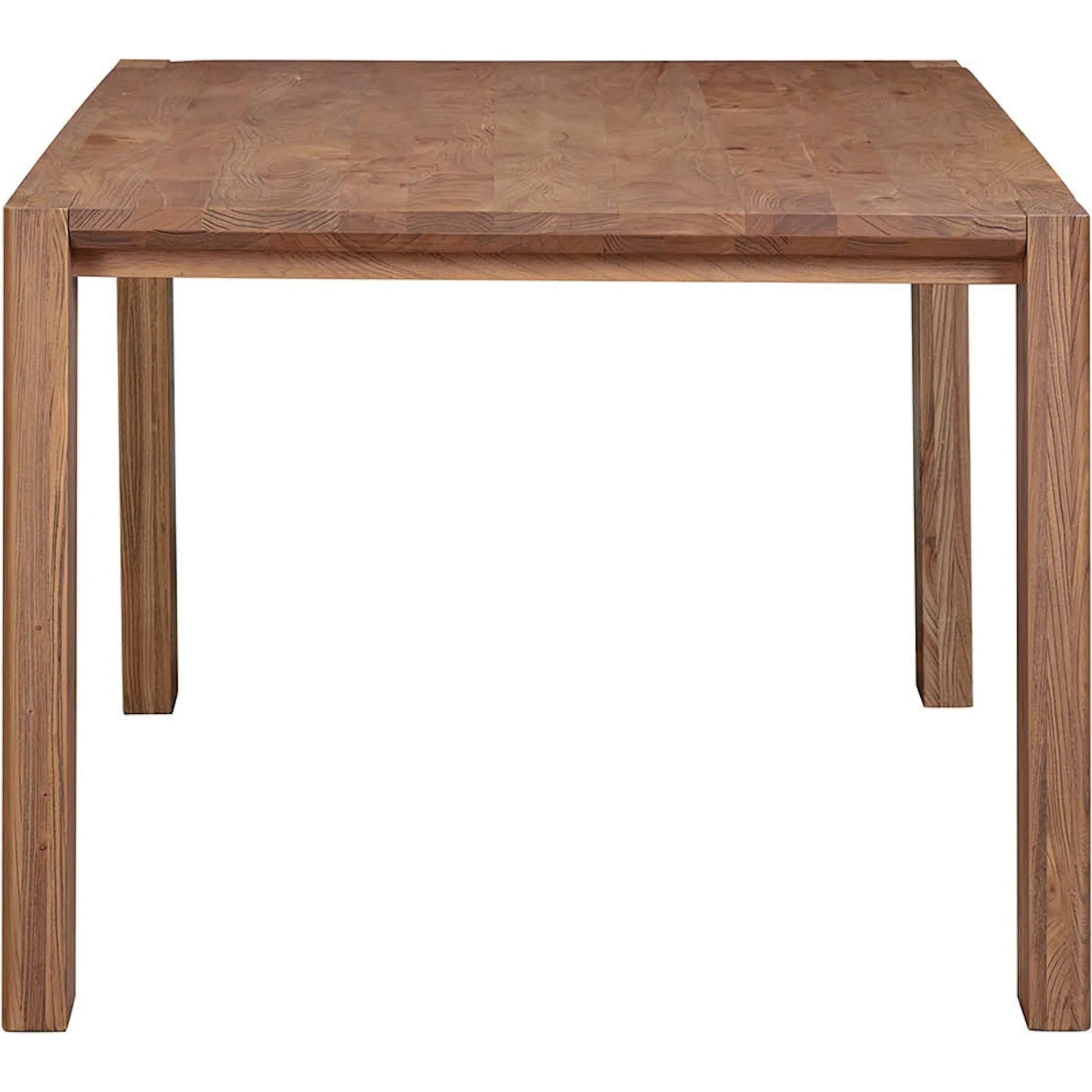 Freedom Dining Table by LH Imports in sandblast caramel. Made from rustic elm, plywood in a unique style.