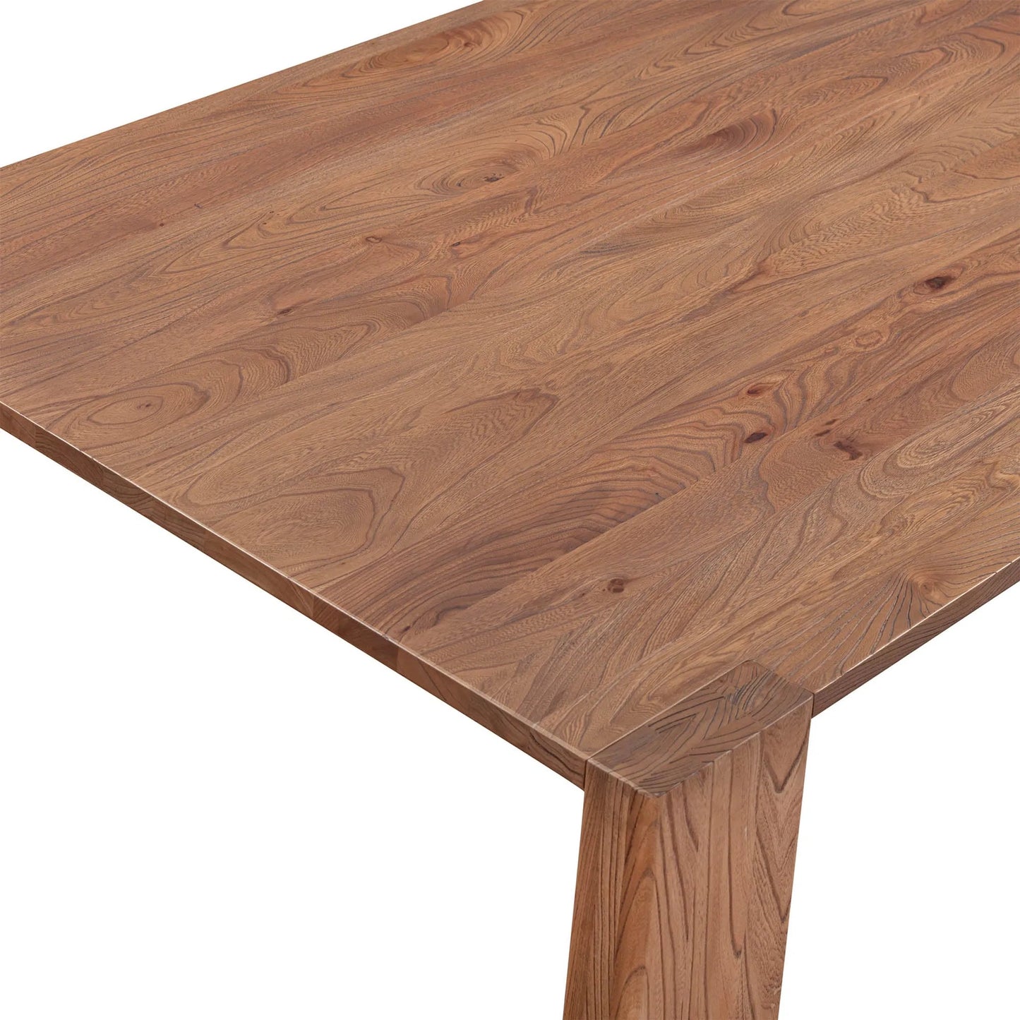 005 SI-2527515 | Closeup | Freedom Dining Table by LH Imports in sandblast caramel. Made from rustic elm, plywood in a unique style.